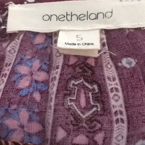 Jewel-Toned Bohemian Dress - Long Sleeves - Picture 5 of 5